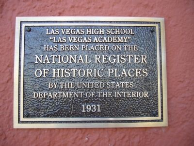 Las Vegas High School Marker image. Click for full size.