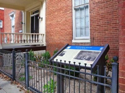 Marker in front of McMechen House image. Click for full size.