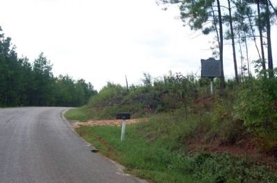 Old Simkins Cemetery Marker, looking south along Center Spring Road. Click for full size. Old Simkins Cemetery Marker, looking south along Center Spring Road image. Click for full size.