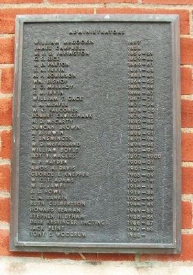 Highland Community College Administrators Marker image. Click for full size.