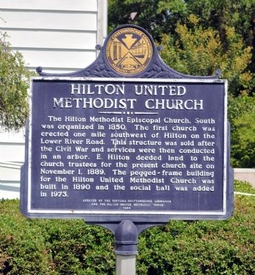 Hilton United Methodist Church Marker image. Click for full size.