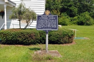 Hilton United Methodist Church Marker. Click for full size. Hilton United Methodist Church Marker image. Click for full size.