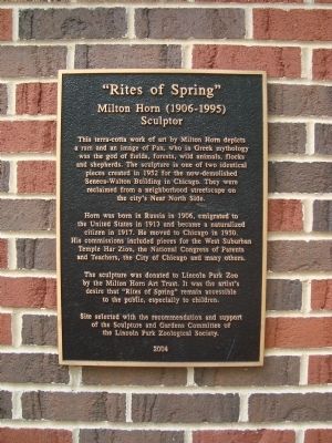 “Rites of Spring” Marker. Click for full size. “Rites of Spring” Marker image. Click for full size.