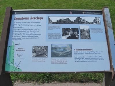 Downtown Develops Marker. Click for full size. Downtown Develops Marker image. Click for full size.