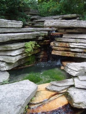 Alfred Caldwell Lily Pool - The Waterfall image. Click for full size.