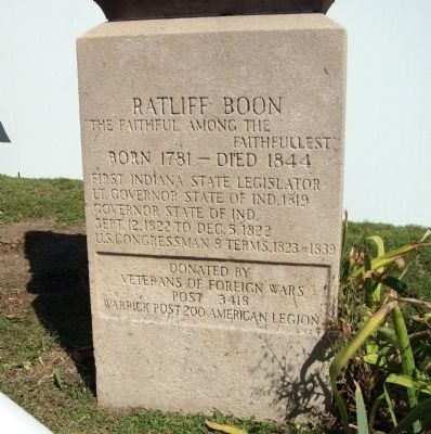 Base Section - - Ratliff Boon Marker image. Click for full size.