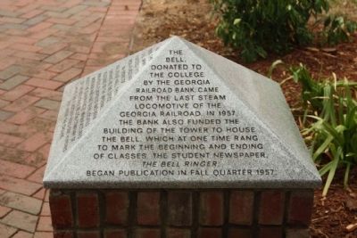 The Bell at Augusta State University Marker image. Click for full size.