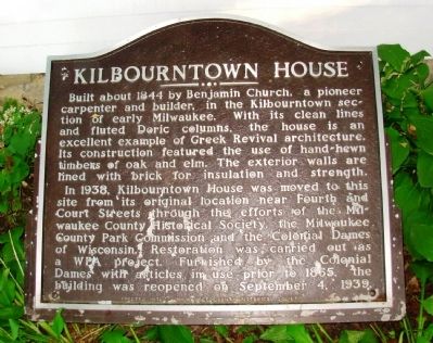 Kilbourntown House Marker image. Click for full size.