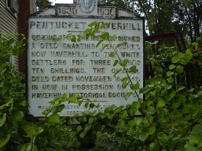 Pentucket-Haverhill Marker image. Click for full size.