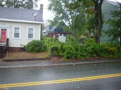 Pentucket-Haverhill Marker seen from across the street. image. Click for full size.