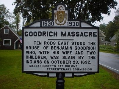 Goodrich Massacre Marker image. Click for full size.