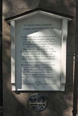 37 Meeting Street Marker image. Click for full size.