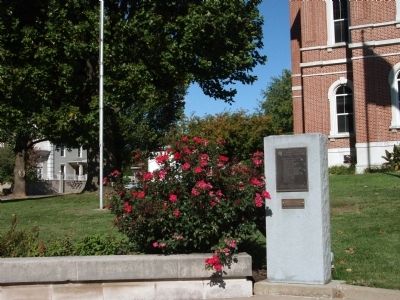 Wide View - - Posey County American Revolution Honor Roll Marker image. Click for full size.