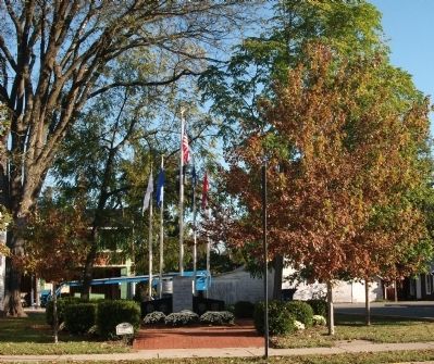 Long View - - New Harmony Area Veterans Memorial Marker. Click for full size. Long View - - New Harmony Area Veterans Memorial Marker image. Click for full size.
