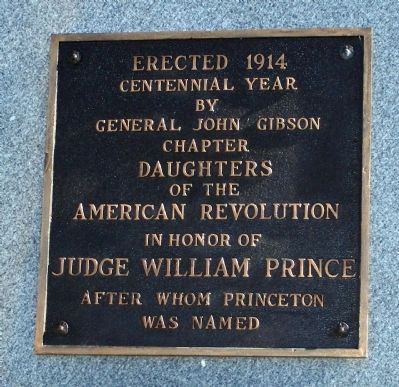 Judge William Prince Marker. Click for full size. Judge William Prince Marker image. Click for full size.