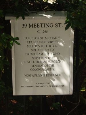 39 Meeting Street Marker image. Click for full size.