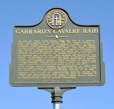 Garrard’s Cavalry Raid Marker. Click for full size. Garrard’s Cavalry Raid Marker image. Click for full size.