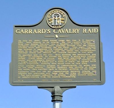 Garrards Cavalry Raid Marker image. Click for full size.