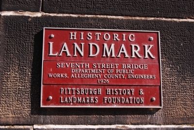 Seventh Street Bridge Marker. Click for full size. Seventh Street Bridge Marker image. Click for full size.