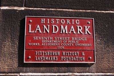 Seventh Street Bridge Marker image. Click for full size.