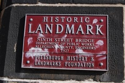 Ninth Street Bridge Marker image. Click for full size.