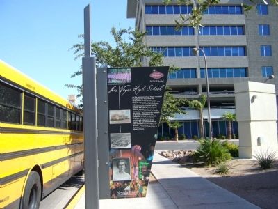 Las Vegas High School Marker. Click for full size. Las Vegas High School Marker image. Click for full size.