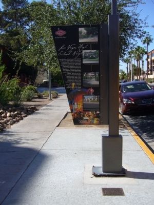 Las Vegas High School Neighborhood Marker. Click for full size. Las Vegas High School Neighborhood Marker image. Click for full size.