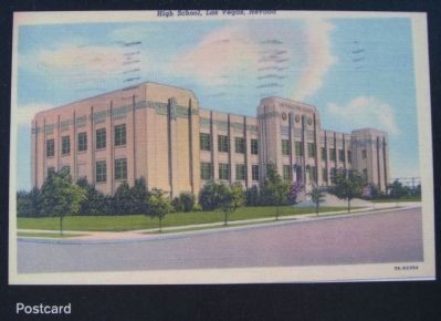 Photo on Las Vegas High School Marker. Click for full size. Photo on Las Vegas High School Marker image. Click for full size.