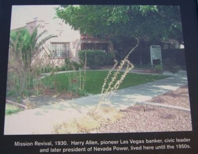 Photo on Las Vegas High School Neighborhood Marker. Click for full size. Photo on Las Vegas High School Neighborhood Marker image. Click for full size.
