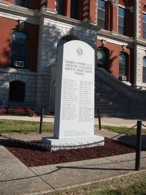 Gibson County American Revolution Honor Roll Marker. Click for full size. Gibson County American Revolution Honor Roll Marker image. Click for full size.