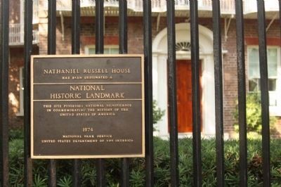 Nathaniel Russell House and NRHP Marker image. Click for full size.