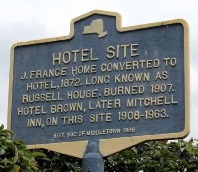 Hotel Site Marker. Click for full size. Hotel Site Marker image. Click for full size.