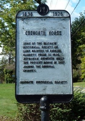 Cudworth House Marker. Click for full size. Cudworth House Marker image. Click for full size.