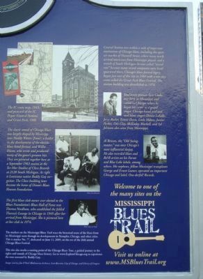 Detail fromThe Blues Trail Marker - Side B image. Click for full size.