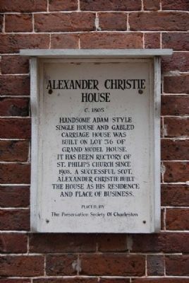 Alexander Christie House Marker image. Click for full size.
