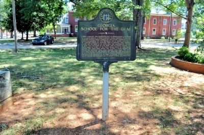 Georgia School for the Deaf Marker image. Click for full size.
