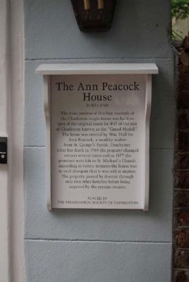 The Ann Peacock House Marker image. Click for full size.