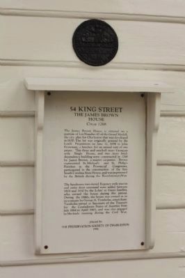 54 King Street Marker including image. Click for full size.