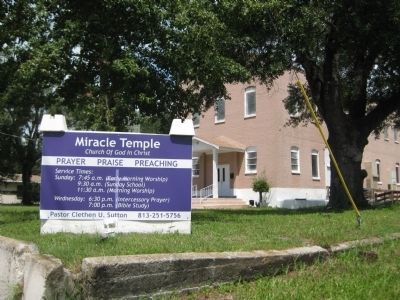 Miracle Temple Sign image. Click for full size.