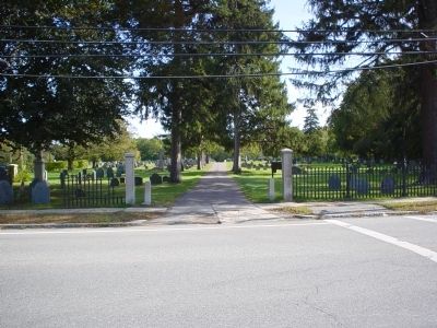 Rowley Burial Ground entrance. image. Click for full size.