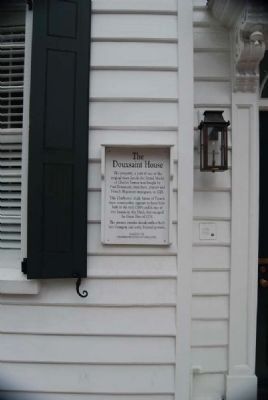 The Douxsaint House Marker. Click for full size. The Douxsaint House Marker image. Click for full size.
