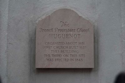 Huguenot Church Marker image. Click for full size.
