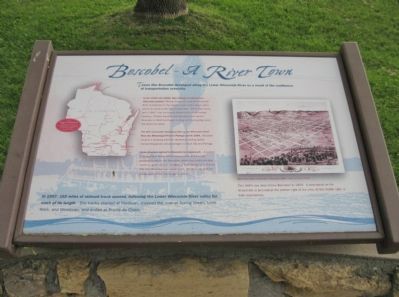 Boscobel - A River Town Marker image. Click for full size.