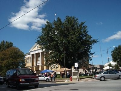 South/East Corner - - Warrick County Courthouse -and- Marker image. Click for full size.
