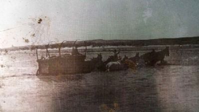 Photo on The Wolf River Crossing Marker. Click for full size. Photo on The Wolf River Crossing Marker image. Click for full size.