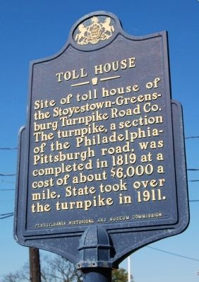 Toll House Marker image. Click for full size.