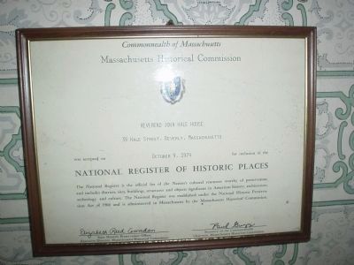 Massachusetts Historical Commission-National Register of Historic Places. Click for full size. Massachusetts Historical Commission-National Register of Historic Places image. Click for full size.