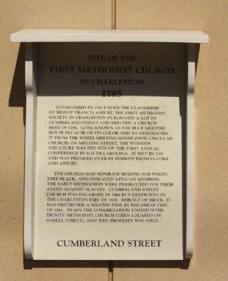 Site of the First Methodist Church Marker image. Click for full size.