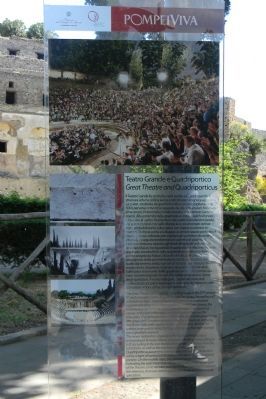 <i>Teatro Grande e Quadriportico</i>/Great Theatre and Quadriporticus Marker image. Click for full size.