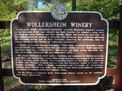 Wollersheim Winery Marker image. Click for full size.